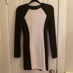 Forever 21 black and white dress small